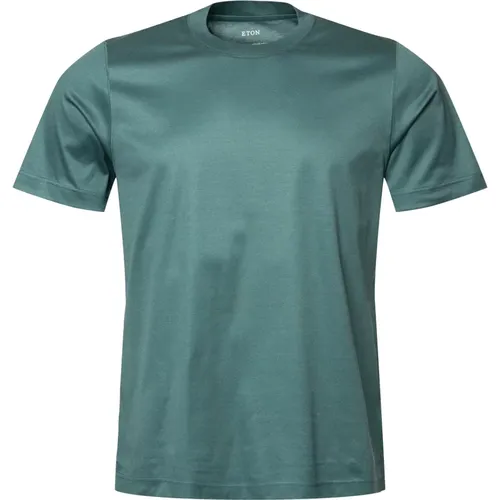 Eton - Tops > T-Shirts - Green - Eton - Modalova