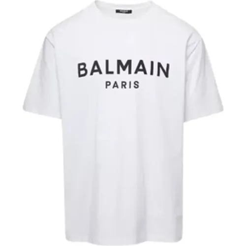 Balmain - Tops > T-Shirts - White - Balmain - Modalova