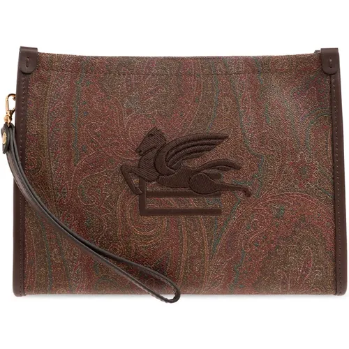 Etro - Bags > Clutches - Brown - ETRO - Modalova