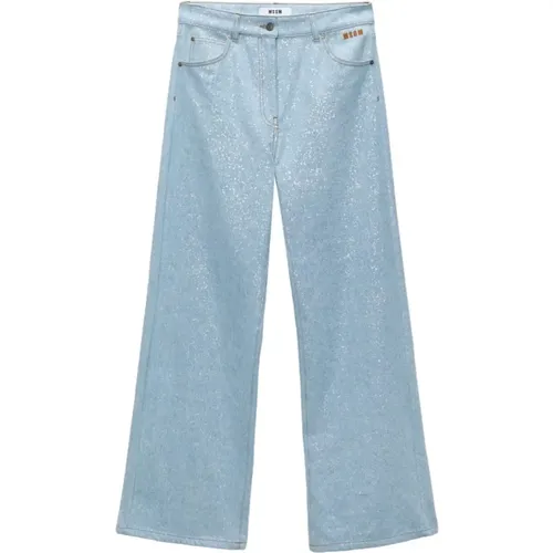 Msgm - Jeans > Wide Jeans - Blue - Msgm - Modalova