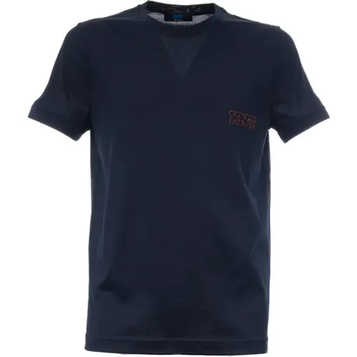 Kiton - Tops > T-Shirts - Blue - Kiton - Modalova