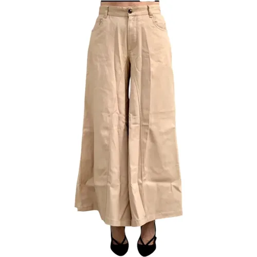 Trousers > Wide Trousers - - White Sand - Modalova