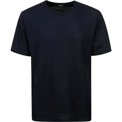 Herno - Tops > T-Shirts - Blue - Herno - Modalova