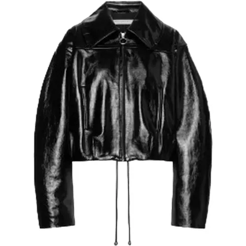 Jackets > Leather Jackets - - Philosophy di Lorenzo Serafini - Modalova