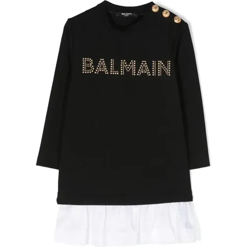 Balmain - Kids > Dresses - Black - Balmain - Modalova