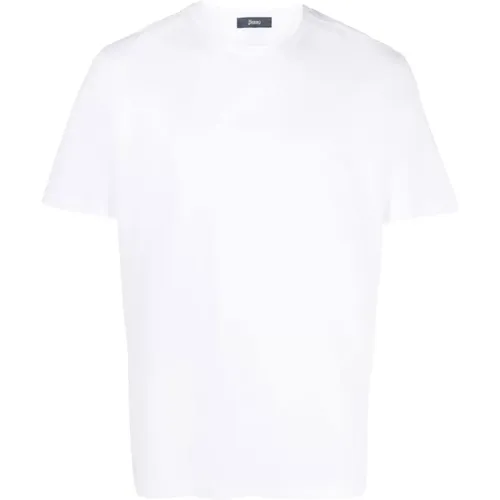 Herno - Tops > T-Shirts - White - Herno - Modalova