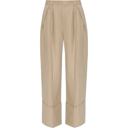 Trousers > Wide Trousers - - Victoria Beckham - Modalova