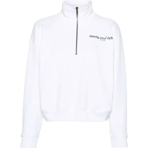 Sweatshirts & Hoodies > Zip-throughs - - Sporty & Rich - Modalova