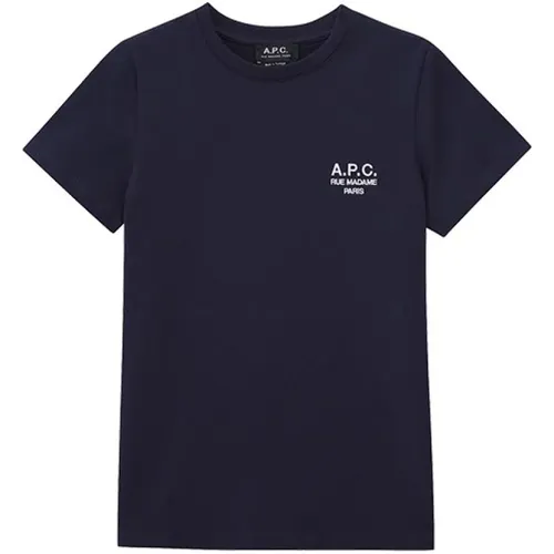 A.p.c. - Tops > T-Shirts - Blue - A.p.c. - Modalova