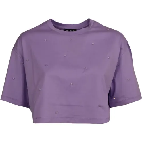 Dondup - Tops > T-Shirts - Purple - Dondup - Modalova