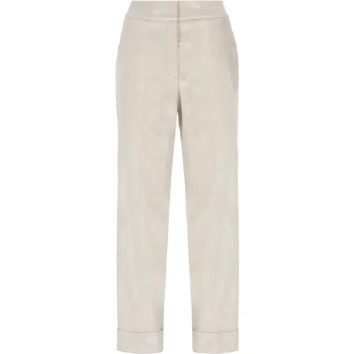 Trousers > Straight Trousers - - PESERICO - Modalova