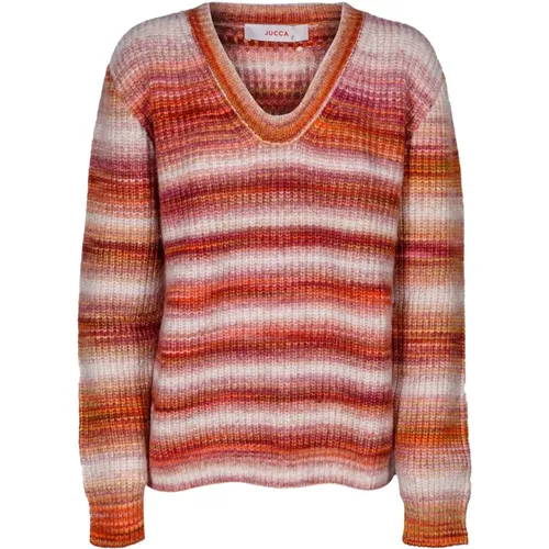 Knitwear > V-neck Knitwear - - Jucca - Modalova