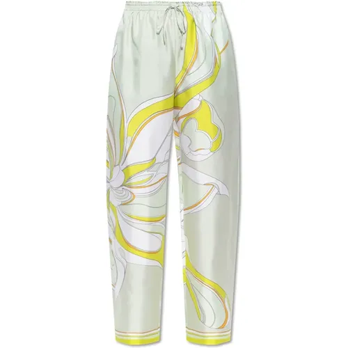 Trousers > Wide Trousers - - TORY BURCH - Modalova