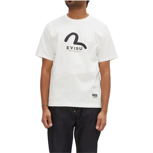 Evisu - Tops > T-Shirts - White - Evisu - Modalova