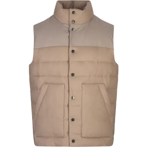 Kiton - Jackets > Vests - Brown - Kiton - Modalova