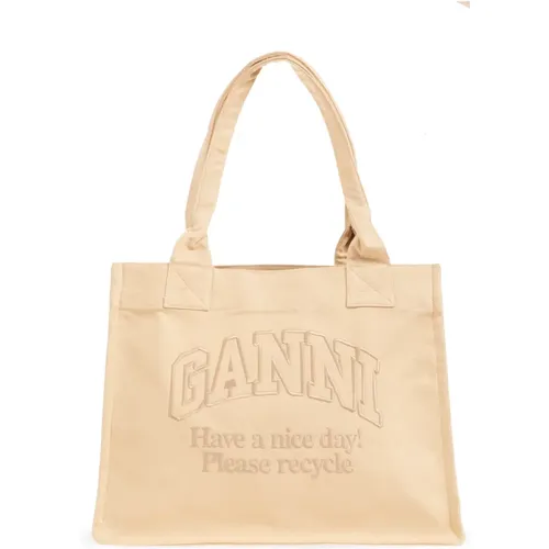 Ganni - Bags > Handbags - Beige - Ganni - Modalova