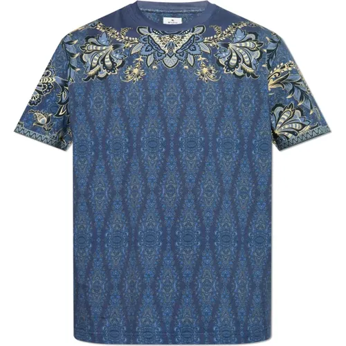 Etro - Tops > T-Shirts - Blue - ETRO - Modalova