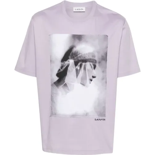 Lanvin - Tops > T-Shirts - Purple - Lanvin - Modalova