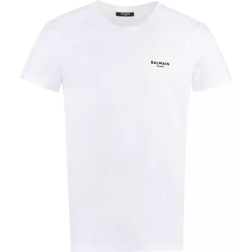 Balmain - Tops > T-Shirts - White - Balmain - Modalova