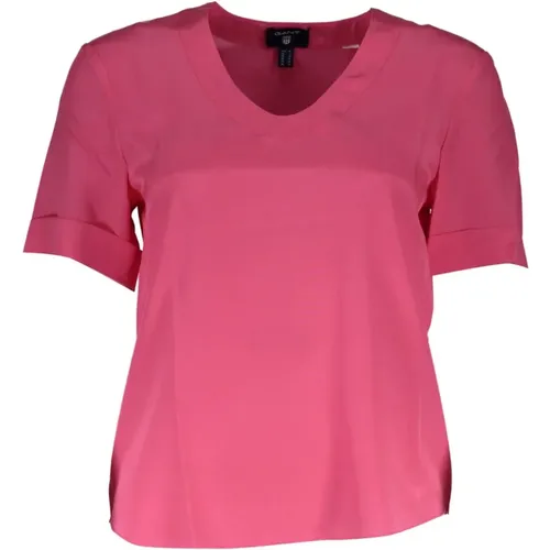 Gant - Tops > T-Shirts - Pink - Gant - Modalova