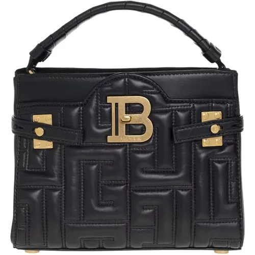 Balmain - Bags > Handbags - Black - Balmain - Modalova