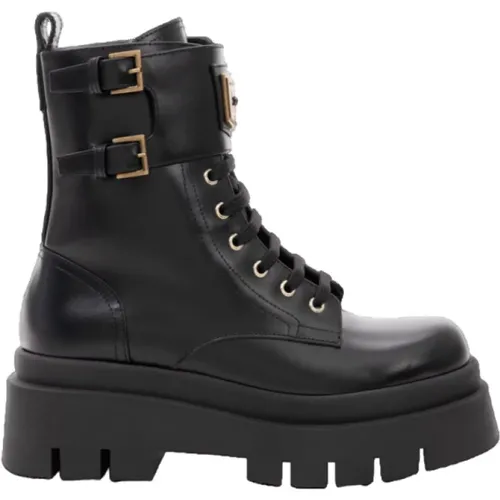 Shoes > Boots > Lace-up Boots - - Elisabetta Franchi - Modalova