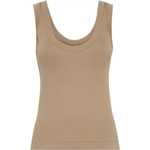 Tops > Sleeveless Tops - - BRUNELLO CUCINELLI - Modalova