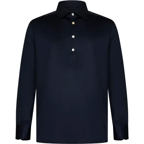 Kiton - Tops > Polo Shirts - Blue - Kiton - Modalova