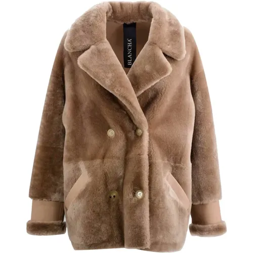 Jackets > Faux Fur & Shearling Jackets - - Blancha - Modalova