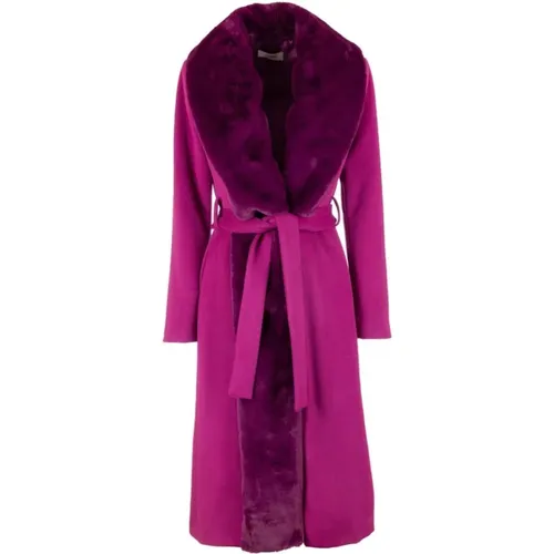 Coats > Belted Coats - - Fracomina - Modalova