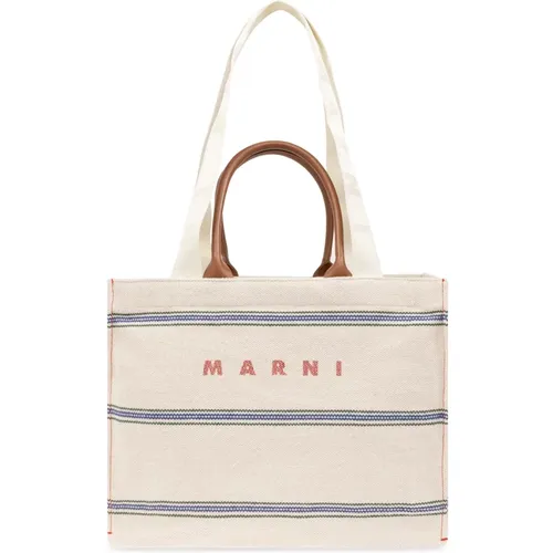 Marni - Bags > Tote Bags - Beige - Marni - Modalova