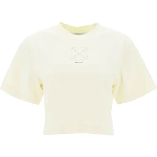 Tops > T-Shirts - - Off White - Modalova