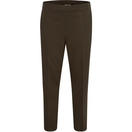 Trousers > Straight Trousers - - Kaffe Curve - Modalova