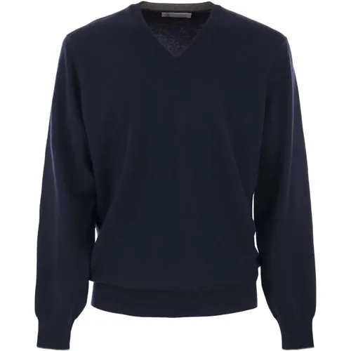 Knitwear > V-neck Knitwear - - BRUNELLO CUCINELLI - Modalova