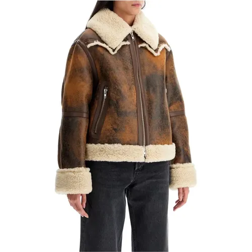 Jackets > Faux Fur & Shearling Jackets - - Stand Studio - Modalova