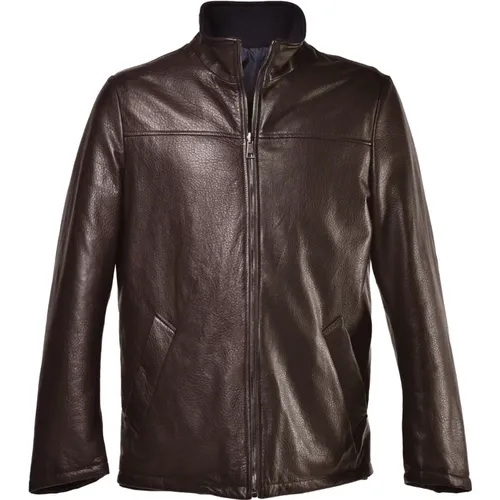 Jackets > Leather Jackets - - Baldinini - Modalova