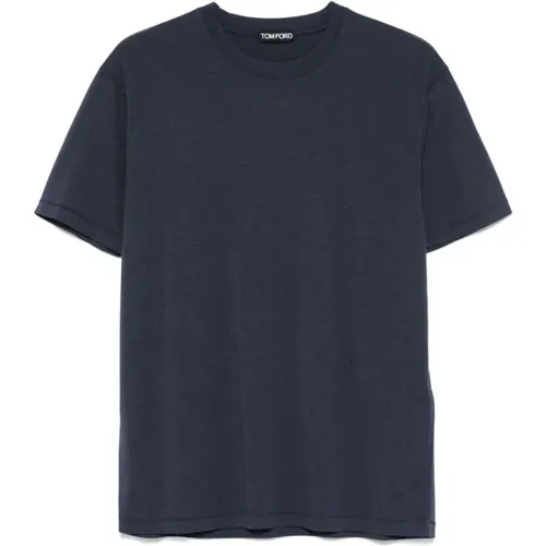 Tom Ford - Tops > T-Shirts - Blue - Tom Ford - Modalova