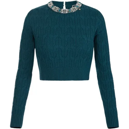 Knitwear > Round-neck Knitwear - - Elisabetta Franchi - Modalova