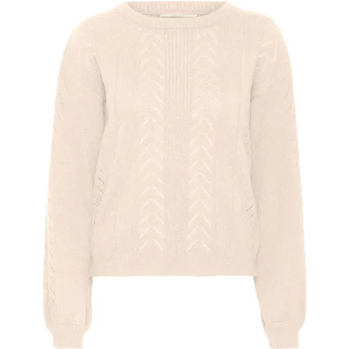 Knitwear > Round-neck Knitwear - - Cream - Modalova