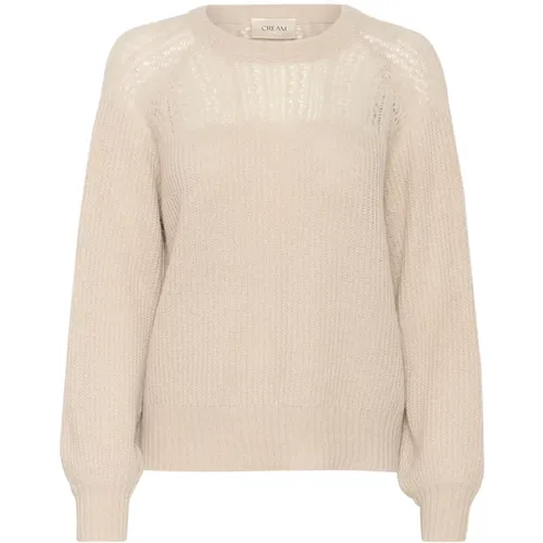 Knitwear > Round-neck Knitwear - - Cream - Modalova