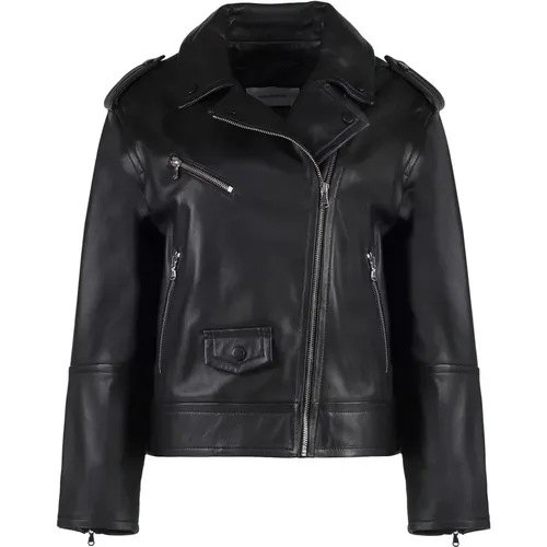 Jackets > Leather Jackets - - Yves Salomon - Modalova