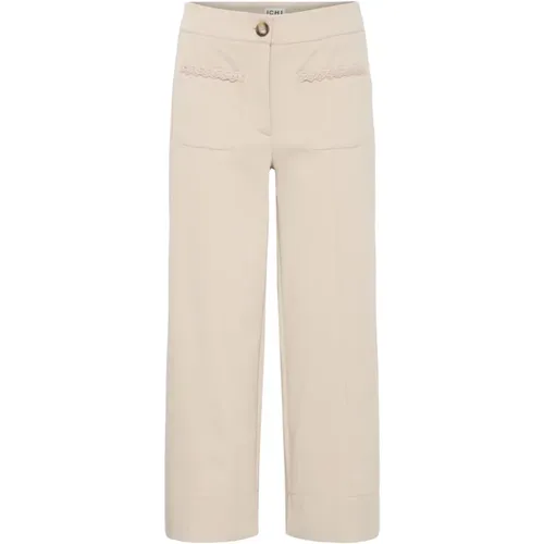 Trousers > Cropped Trousers - - Ichi - Modalova