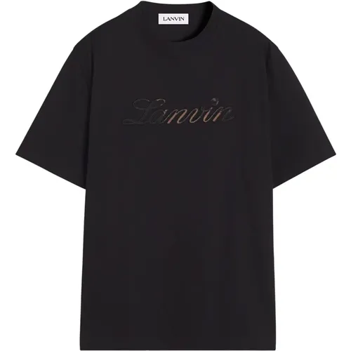 Lanvin - Tops > T-Shirts - Black - Lanvin - Modalova