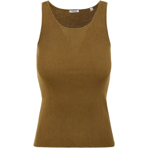 Tops > Sleeveless Tops - - Aspesi - Modalova