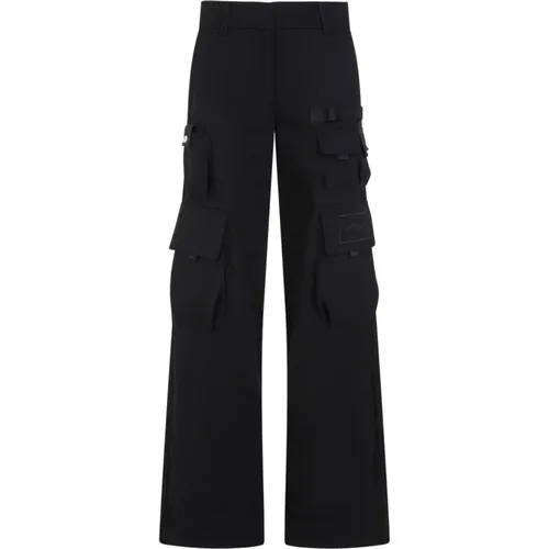 Trousers > Wide Trousers - - Off White - Modalova