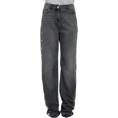 Jeans > Straight Jeans - - Elisabetta Franchi - Modalova