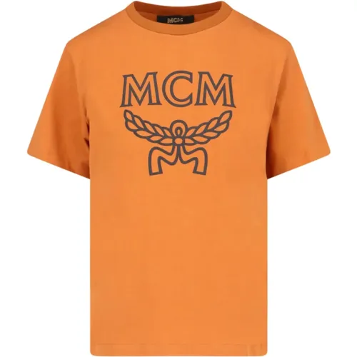 MCM - Tops > T-Shirts - Brown - MCM - Modalova