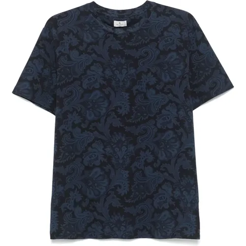 Etro - Tops > T-Shirts - Blue - ETRO - Modalova