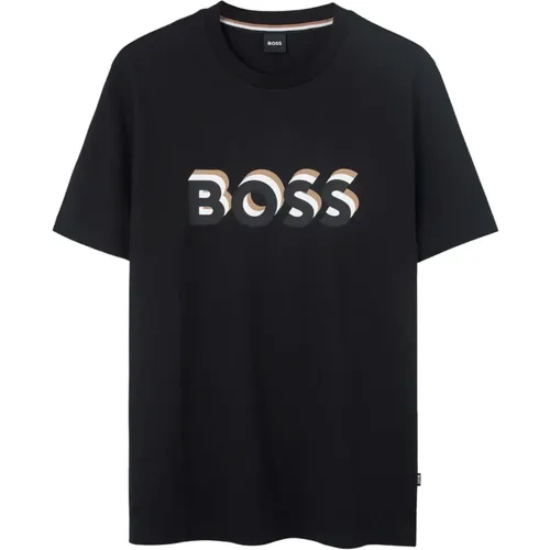 Boss - Tops > T-Shirts - Black - Boss - Modalova
