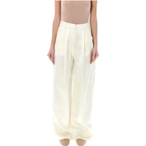 Trousers > Wide Trousers - - Loulou Studio - Modalova